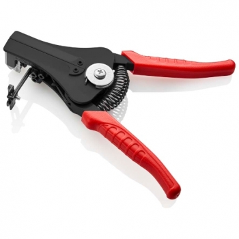 KNIPEX  Abisolierzange mit Formmessern mit Kunststoff-Griffhüllen schwarz lackiert 180 mm
